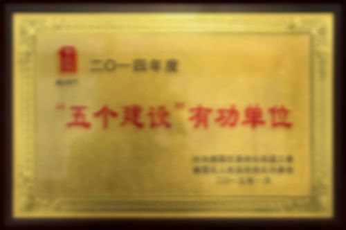 “五個建設”有功單位